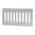 Exel Plain Slotted Vent - 165 x 89mm - 3040mm² Free Air Flow - Polished Stainless Steel