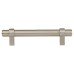 Exel 14mm Collared T-Bar Cabinet Pull Handle - 224mm Centres - Satin Stainless Steel