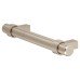Exel 14mm Collared T-Bar Cabinet Pull Handle - 224mm Centres - Satin Stainless Steel