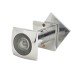 D&E 200° Square Door Viewer - Door Thickness 35-60mm - Polished Chrome 