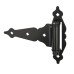 GateMate Heavy Duty Self Closing Gate Hinge - 200 x 200mm - Black - Pair