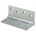 Double Phosphor Bronze Washered Butt Door Hinge - 100 x 75 x 4mm - Satin Chrome - Pair