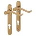 Fab & Fix Windsor uPVC Scroll Multipoint Door Handle - 92mm c/c - RH - Gold