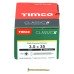 TIMCO Classic Pozi Countersunk Wood Screws - 3.5 x 35mm - Yellow Zinc - Pack of 200