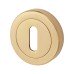 Hampstead Escutcheon - 48mm Diameter - Keyhole - Polished Brass