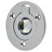 Exel Round Flush Ring Cabinet Pull Handle - 38mm Diameter - Polished Chrome