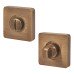 Jigtech Square Bathroom Turn & Release - 52mm Diameter - Antique Brass