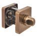 Jigtech Square Bathroom Turn & Release - 52mm Diameter - Antique Brass