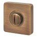 Jigtech Square Bathroom Turn & Release - 52mm Diameter - Antique Brass