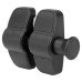 Magnetic Safety Side Pull Catch - 70 x 30 x 27mm - Black