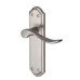 Heritage Brass by M Marcus Satin Nickel Scroll Latch Door Handle - Sandown Range - 180 x 48mm