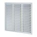 Exel Hooded Louvre Vent - 305 x 305mm - 19869mm² Free Air Flow - Satin Aluminium