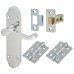Exel Victorian Summer Latch Door Handle Kit - Polished Chrome
