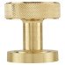 Exel Knurled Mortice Door Knob - 52mm Rose Diameter - Satin Brass