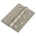 Double Pressed Steel Hinge - 102 x 73 x 4mm - Self Colour Steel - Pair