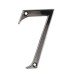 76mm Screw Fix Door Numeral - 7 - Bright Bronze
