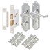 Exel Ashmead Bathroom Lock Door Handle Kit - Polished Chrome