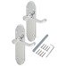 Exel Polished Chrome Victorian Summer Scroll Latch Door Handle - 168 x 40mm