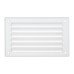 Louvre Vent - 155 x 94mm - 4748mm² Free Air Flow - White Plastic