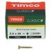 TIMCO Classic Pozi Countersunk Wood Screws - 3.0 x 20mm - Yellow Zinc - Pack of 200