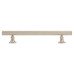 Exel York 12mm Knurled T-Bar Cabinet Pull Handle - 128mm Centres - Satin Nickel