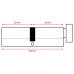 UNION J2X28 Pattern 5 Pin 64mm Euro Thumbturn Cylinder - 32mm Turn + 32mm - Satin Chrome