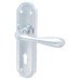 Hampstead Polished Chrome Keyhole Lock Door Handle - Genoa Range - 168 x 45mm Hampstead Polished Chrome Keyhole Lock Door Handle - Genoa Range - 168 x 45mm
