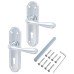 Hampstead Polished Chrome Keyhole Lock Door Handle - Genoa Range - 168 x 45mm Hampstead Polished Chrome Keyhole Lock Door Handle - Genoa Range - 168 x 45mm