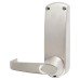 Codelocks CL600 Push Button Code Lock and Latch with Key Override - Brushed Steel