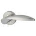 Jigtech Satin Chrome Door Handles on Round Rose - Cresta Range 