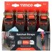 TIMCO S Hook Ratchet Straps - Standard Duty - 5m x 25mm - Pack of 4