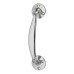 Victorian Bow Door Pull Handle - Screw Fix - 150 x 35mm - Polished Chrome