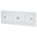 Exel Hit & Miss Vent - 242 x 89mm - Satin Aluminium