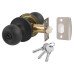 Exel Bala Hotel Mortice Door Knobset - Entrance - 65mm Rose Diameter - Matt Black
