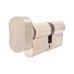Yale 1 Star 6 Pin Kitemarked 80mm Euro Thumbturn Cylinder - 40mm Turn + 40mm - Polished Nickel 
