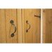 Olde Forge Bean Bow Cabinet Pull Handle - 80mm Centres - Antique Black Iron