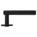 Alexander and Wilks Matt Black Hammered Door Handles on Round Rose - Spitfire Range 
