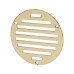 Hampstead Circular Slotted Vent - 102 x 102mm - 1125mm² Free Air Flow - Polished Brass