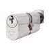 Eurospec 5 Pin 70mm Oval Thumbturn Cylinder - 35mm Turn + 35mm - Polished Chrome - Keyed Alike