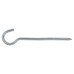 Ceiling Hooks to Screw - 100mm Length - Zinc Plated - Pack of 10