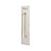 Exel D-Bar Door Pull Handle on Plate - PULL - Screw Fix - 500 x 125mm - Satin Stainless Steel