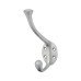 Hampstead Victorian Heavy Duty Single Hat & Coat Hook - 143 x 65mm - Satin Chrome