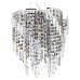 BHS Esme 3 Light Chandelier Ceiling Light - Polished Chrome Fittings with Crystal Droplets