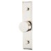 Frelan Hoxton Sturt Cabinet Knob on Rushton Backplate - 30mm Diameter - Polished Nickel