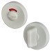 Hoppe AR600/29 Nylon Bathroom Turn & Release with Indicator - 52mm Diameter - Diamond White