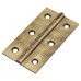 Solid Drawn Butt Cabinet Hinge - 64 x 35 x 1.45mm - Antique Brass - Pair Solid Drawn Butt Cabinet Hinge - 64 x 35 x 1.45mm - Antique Brass - Pair