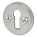 Exel Escutcheon - 40mm Diameter - Keyhole - Satin Chrome