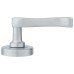 Heritage Brass by M Marcus Satin Chrome Scroll Door Handles on Round Rose - Bedford Range 