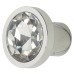 Exel Flat Crystal Glass Cabinet Knob - 21mm Diameter - Polished Chrome Exel Flat Crystal Glass Cabinet Knob - 21mm Diameter - Polished Chrome