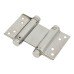 Double Action Self Closing Spring Hinge - 76mm Length - Polished Stainless Steel - Pair